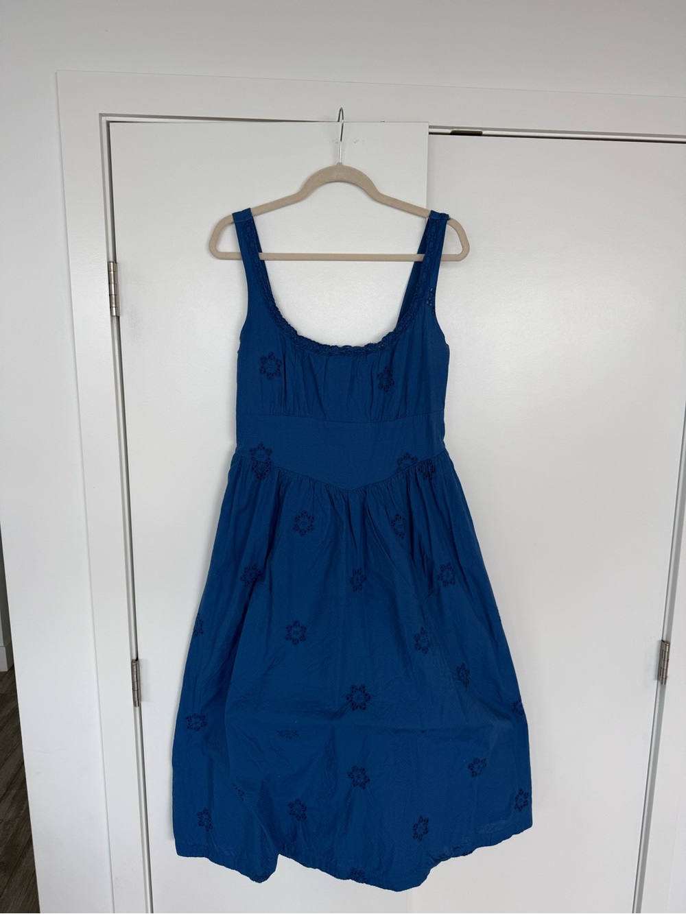 GAP Royal Blue Embroidered Tank Dress